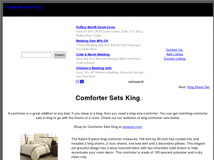 www.comfortersetsking.com