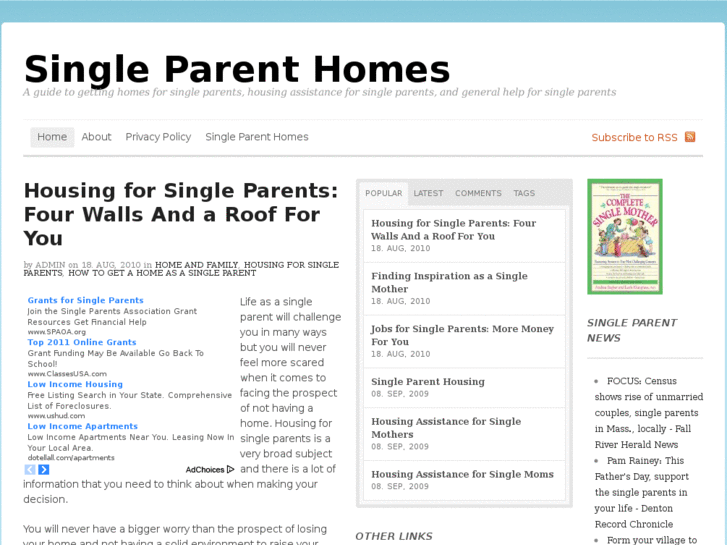 www.singleparenthomes.net