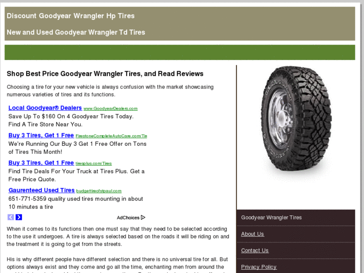www.goodyearwranglertires.net