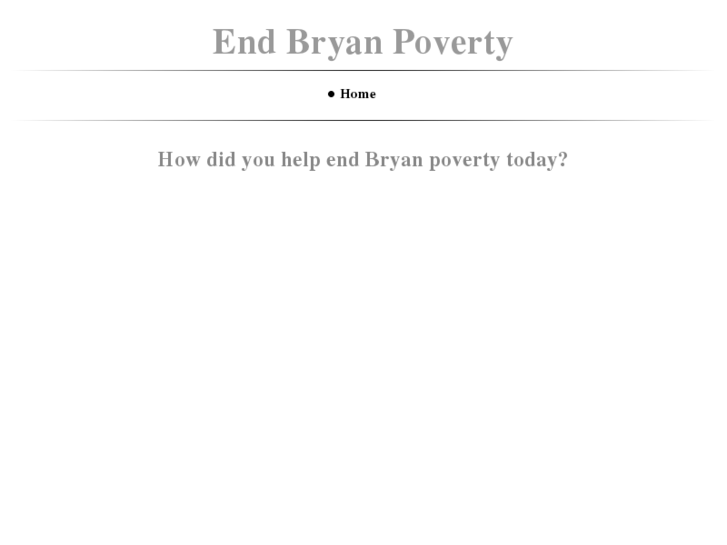 www.endbryanpoverty.com