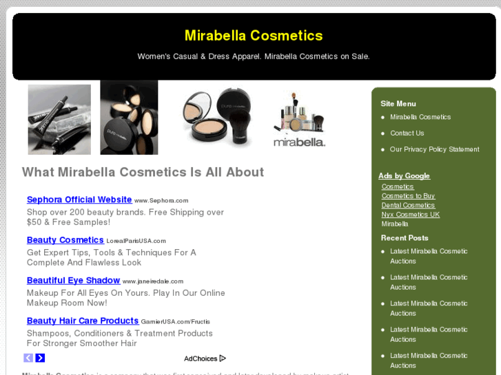 www.mirabellacosmetics.net