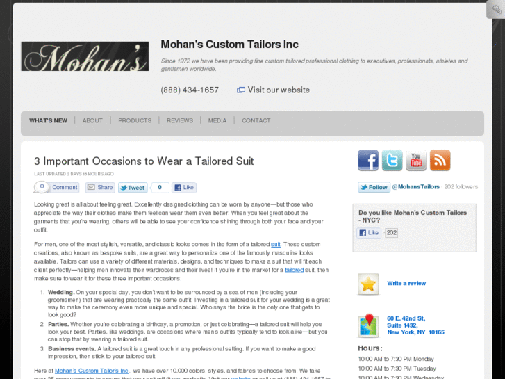 www.mohanscustomtailors.net