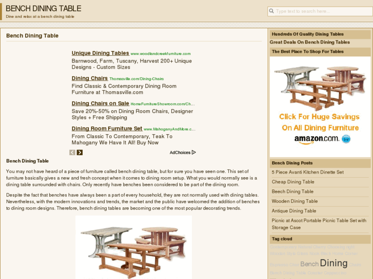 www.benchdiningtable.net