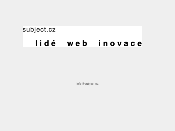 www.subject.cz