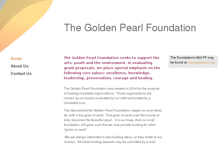www.goldenpearlfoundation.com