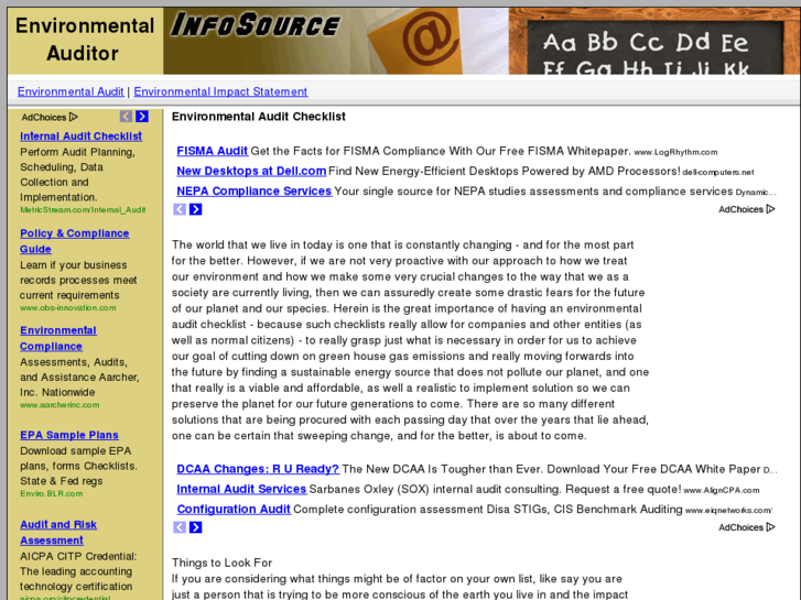 www.environmentalauditchecklist.com