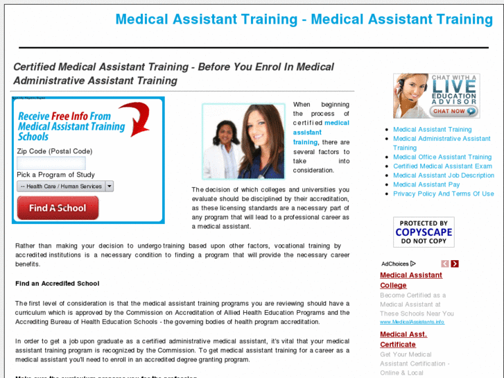www.certifiedmedicalassistanttraining.com