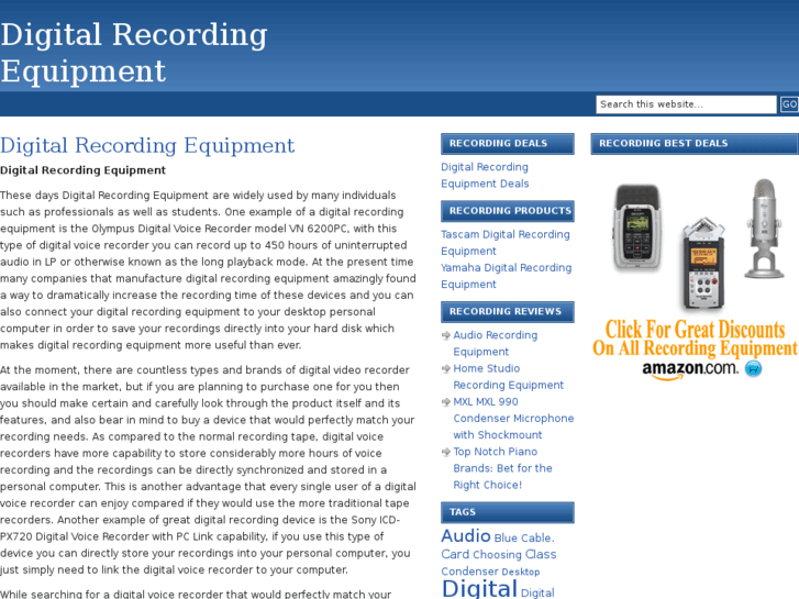 www.digitalrecordingequipment.net