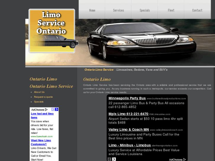 www.limoserviceontario.com
