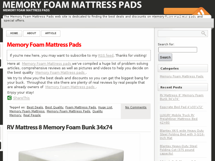 www.memory-foam-mattress-pads.com
