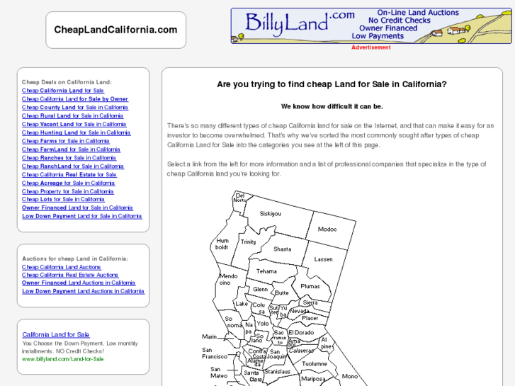 www.cheaplandcalifornia.com