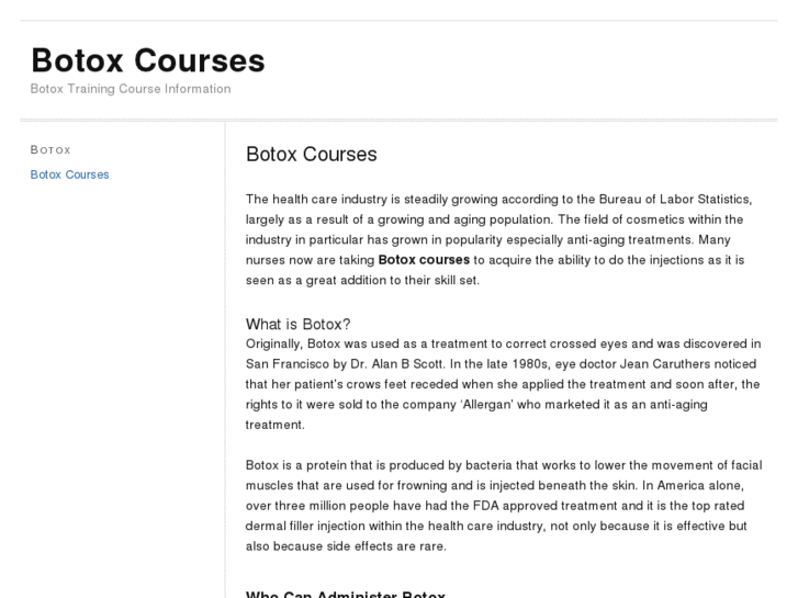 www.botoxcourses.net