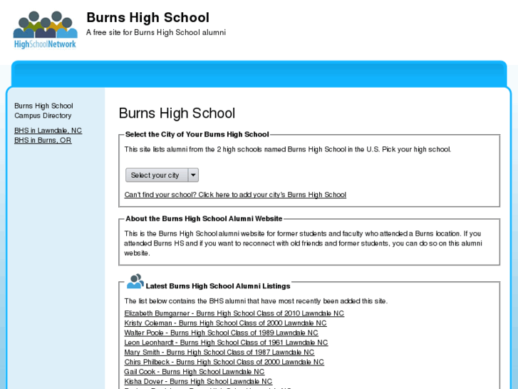 www.burnshighschool.net