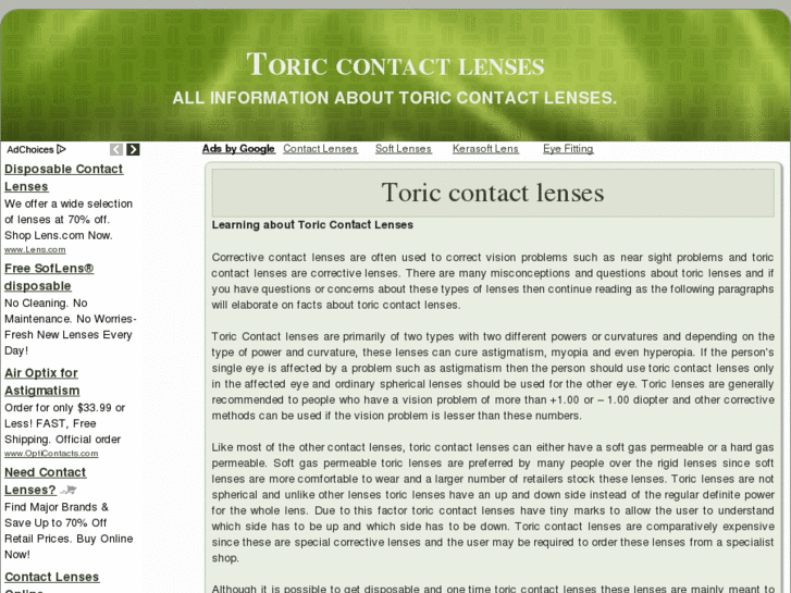 www.toriccontactlenses.net