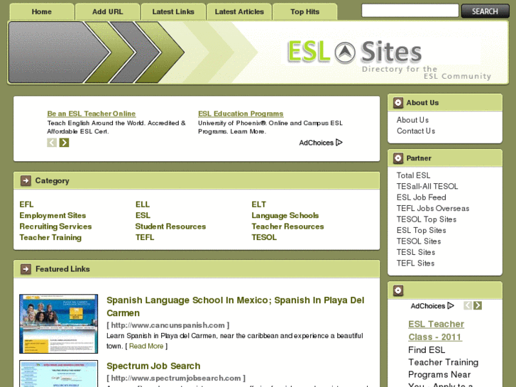 www.esl-sites.com