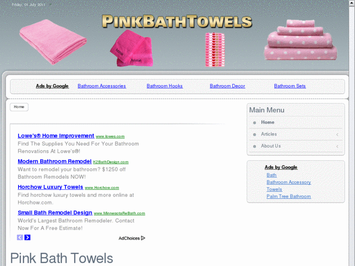 www.pinkbathtowels.com