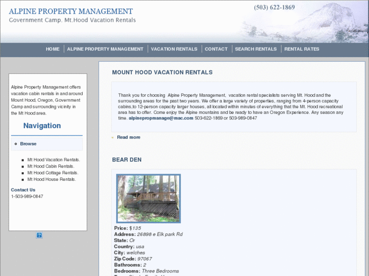 www.mthoodrentals.biz