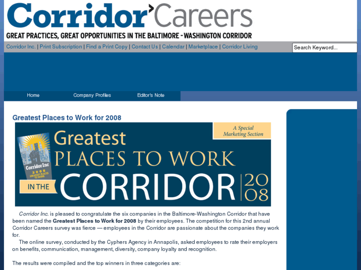 www.corridor-careers.com