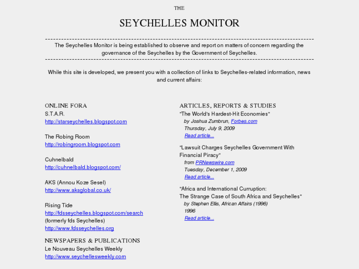 www.seychellesmonitor.org