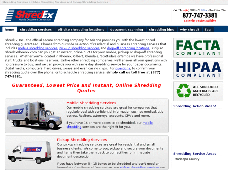www.shredexphoenix.com