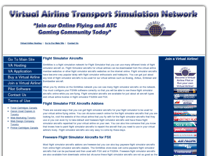 www.flightsimulatoraircrafts.com