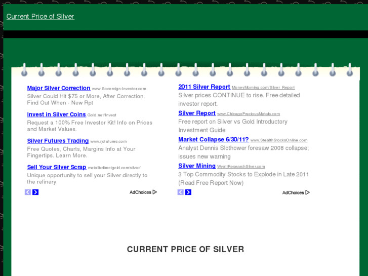 www.currentpriceofsilver.com