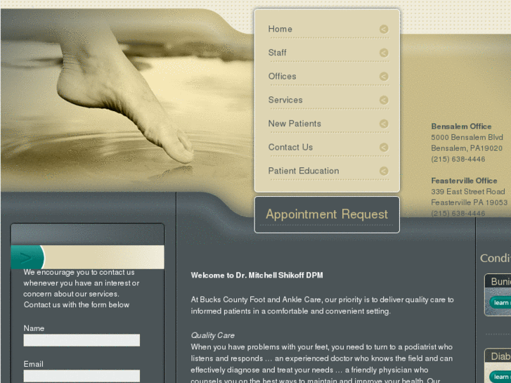 www.bucksfootdoc.com