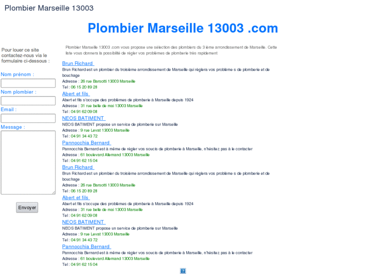 www.plombiermarseille13003.com