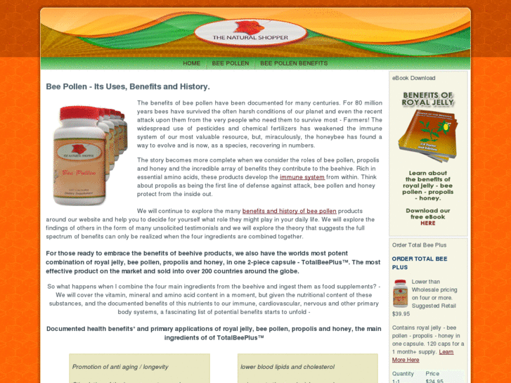 www.beepollenbenefit.com