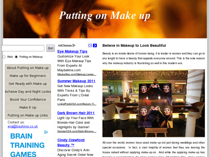 www.puttingonmakeup.info
