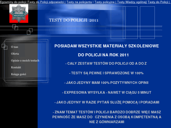 www.testydopolicji.net