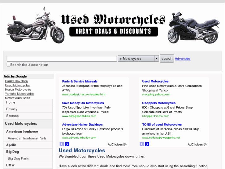 www.usedmotorcyclessales.com