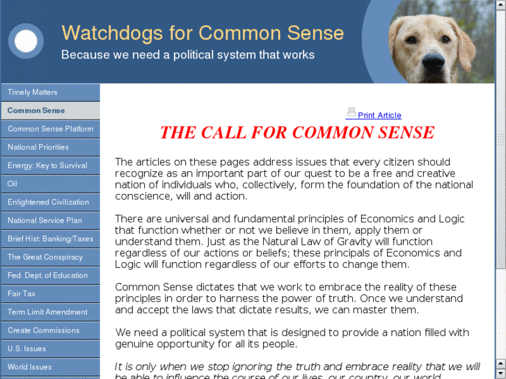 www.watchdogsforcommonsense.net