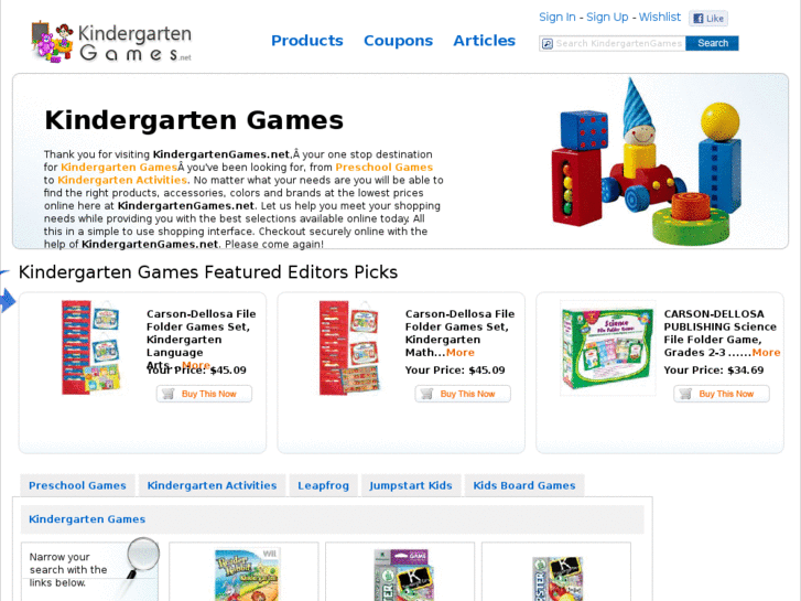 www.kindergartengames.net
