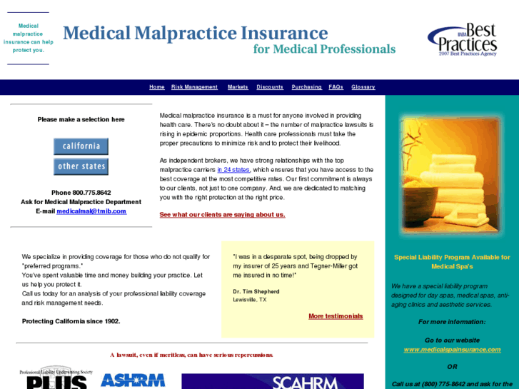 www.camedicalmalpractice.net