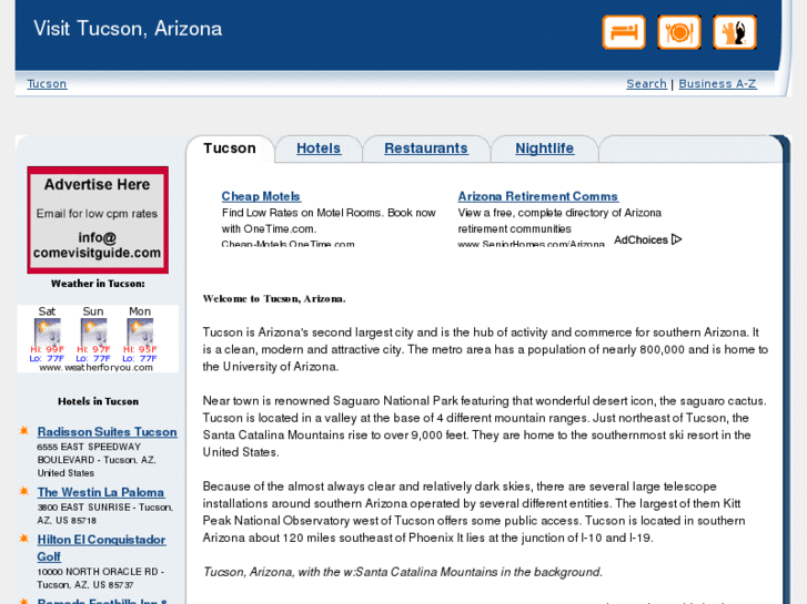 www.comevisittucson.com