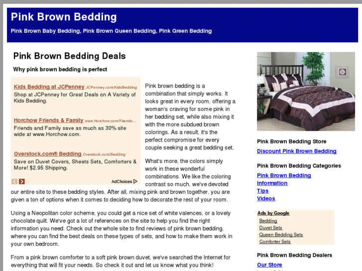 www.pinkbrownbedding.com