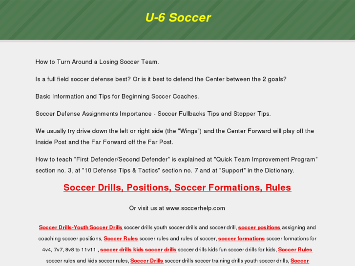 www.u-6soccer.com