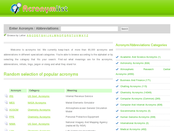 www.acronymlist.org