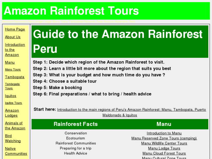 www.amazonrainforesttours.com