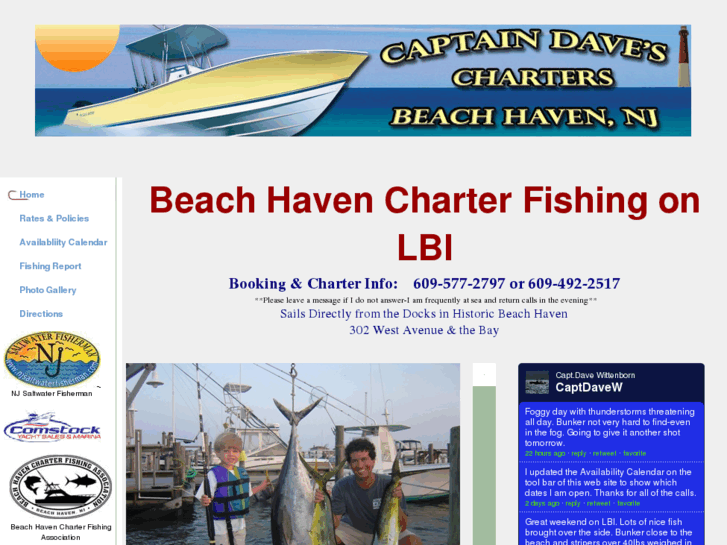 www.captaindavescharters.com
