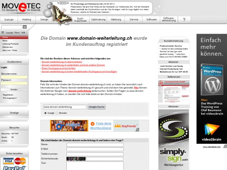 www.domain-weiterleitung.ch