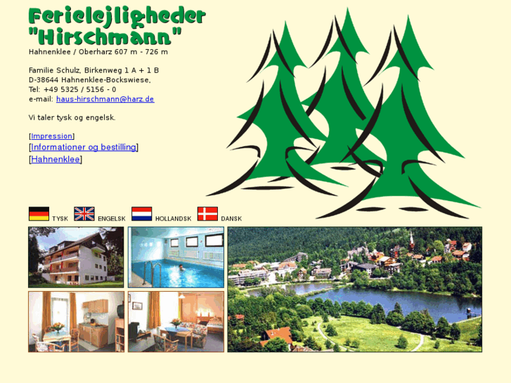 www.ferielejligheder-harz.dk