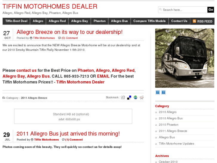 www.tiffinmotorhomesdealer.com