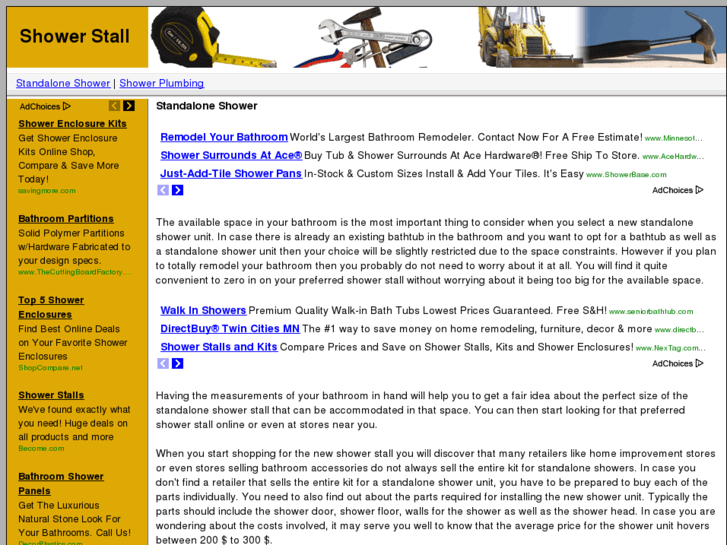 www.standaloneshower.com