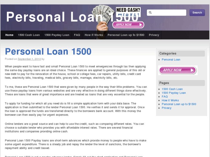 www.personalloan1500.com