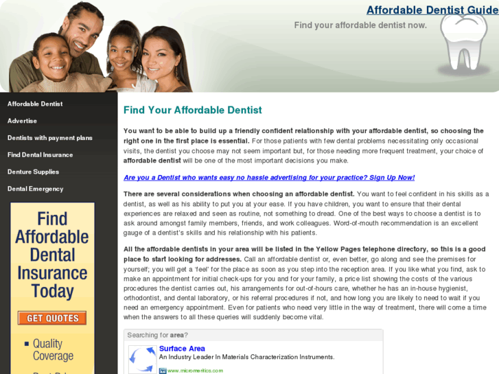 www.affordabledentistguide.com