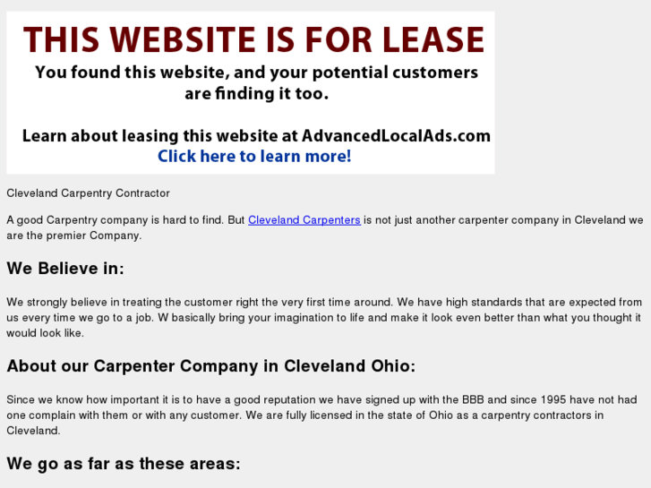 www.clevelandcarpenter.net