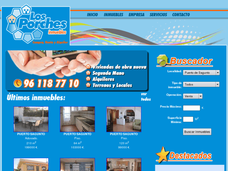 www.inmobiliarialosporches.com