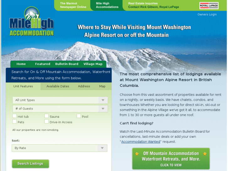 www.mtwashingtonaccommodation.com